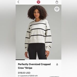 Lululemon cropped crew neck